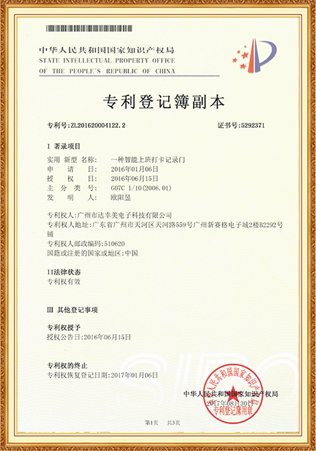 Certificate Of Honor