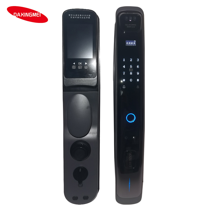 How can the temporary unlocking password function remotely authorize visitors securely via a mobile app?